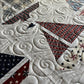 Handmade Baby Boy Sailboat Quilt - Heirloom Quilt, Nautical Home Decor 42"x52"