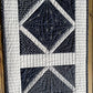 Handmade Quilted Table Runner, Navy & White, Japanese Sashiko Prints, Table Topper (13.5x46) Ready to Ship and Free Shipping!