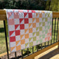 Handmade Baby Quilt, Colorful Patchwork Baby Blanket, Adult Lap Quilt, Gender Neutral, 36"x39" - Free Matching Gift Bag, Ready to Ship!