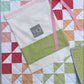 Handmade Baby Quilt, Colorful Patchwork Baby Blanket, Adult Lap Quilt, Gender Neutral, 36"x39" - Free Matching Gift Bag, Ready to Ship!