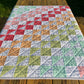 Handmade Baby Quilt, Colorful Patchwork Baby Blanket, Adult Lap Quilt, Gender Neutral, 36"x39" - Free Matching Gift Bag, Ready to Ship!