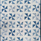 Shibori Pinwheels - Handmade Quilt (52.5x62) Custom Order