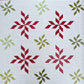 Christmas Snowflakes Handmade Baby Quilt, Heirloom Baby Blanket, Holiday Decor, Adult Lap Quilt, Table Topper (47x47)  Ready to Ship!