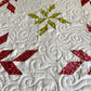 Christmas Snowflakes Handmade Baby Quilt, Heirloom Baby Blanket, Holiday Decor, Adult Lap Quilt, Table Topper (47x47)  Ready to Ship!