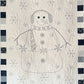 Handmade Snowman Baby Quilt, Winter Wall Hanging (40x48.5)  Ready to Ship!