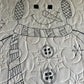 Handmade Snowman Baby Quilt, Winter Wall Hanging (40x48.5)  Ready to Ship!