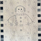 Handmade Snowman Baby Quilt, Winter Wall Hanging (40x48.5)  Ready to Ship!