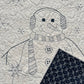 Handmade Snowman Baby Quilt, Winter Wall Hanging (40x48.5)  Ready to Ship!