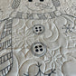 Handmade Snowman Baby Quilt (40x48.5) Double Sided!