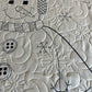 Handmade Snowman Baby Quilt (40x48.5) Double Sided!