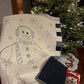 Handmade Snowman Baby Quilt (40x48.5) Double Sided!