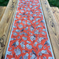 Halloween Table Runner - Handmade Quilted, Orange & Grey (15.5x49.5) READY TO SHIP!