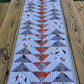 Halloween Table Runner - Handmade Quilted, Orange & Grey (15.5x49.5) READY TO SHIP!