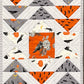 Handmade Halloween Quilted Table Runner - Custom Quilted  (12.5x52) ONE OF A KIND - Ready to Ship!