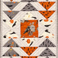 Handmade Halloween Quilted Table Runner - Custom Quilted  (12.5x52) ONE OF A KIND - Ready to Ship!
