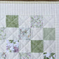 Springtime Handmade Baby Girl Quilt, Patchwork Baby Girl Blanket (38"x40") Pastel Easter Colors, Ready to Ship!