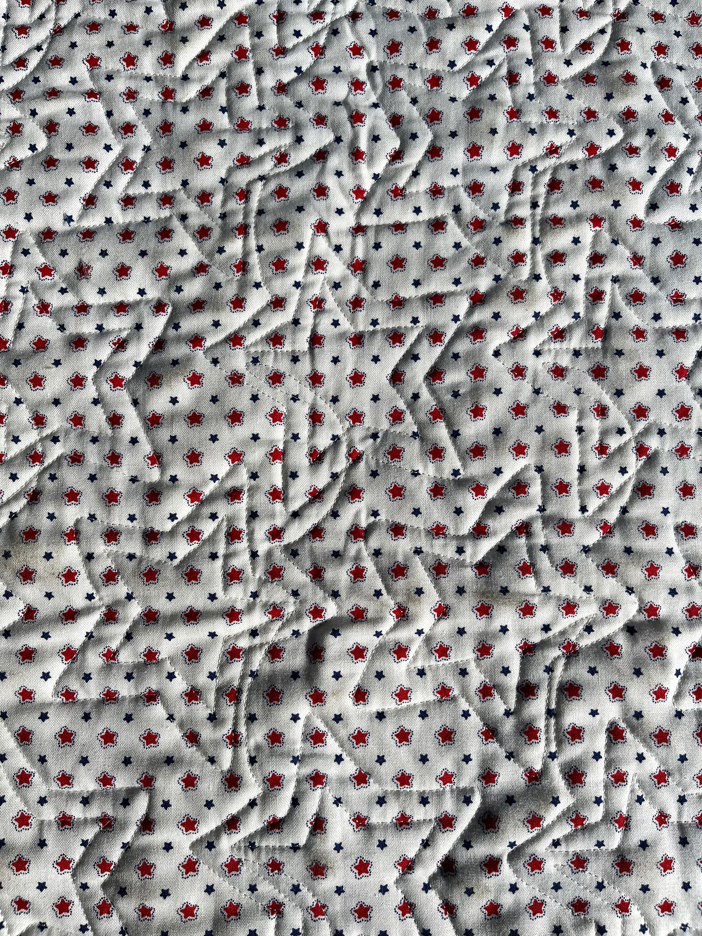 Handmade Star Spangled Table Runner - Patriotic Red, White & Blue -  Custom Order for MH