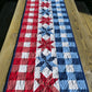 Handmade Star Spangled Table Runner - Patriotic Red, White & Blue -  Custom Order for MH