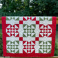 Handmade Christmas Baby Quilt, Baby's First Christmas Blanket, Adult Lap Quilt, Table Topper, Wall Hanging (37.5x37.5)