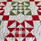 Handmade Christmas Baby Quilt, Baby's First Christmas Blanket, Adult Lap Quilt, Table Topper, Wall Hanging (37.5x37.5)