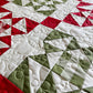 Handmade Christmas Baby Quilt, Baby's First Christmas Blanket, Adult Lap Quilt, Table Topper, Wall Hanging (37.5x37.5)