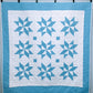 Handmade Throw Quilt - Stars & Clouds - Baby/Lap/Throw - 54(W)x57(L)