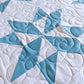 Handmade Throw Quilt - Stars & Clouds - Baby/Lap/Throw - 54(W)x57(L)