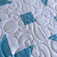 Handmade Throw Quilt - Stars & Clouds - Baby/Lap/Throw - 54(W)x57(L)