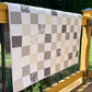 Handmade Baby Quilt - Neutral Colors Baby Blanket, Tan, Grey, Cream & White, Gender Neutral, Adult Lap Quilt (36x39) Free Shipping!