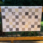 Handmade Baby Quilt - Neutral Colors Baby Blanket, Tan, Grey, Cream & White, Gender Neutral, Adult Lap Quilt (36x39) Free Shipping!
