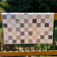 Handmade Baby Quilt - Neutral Colors Baby Blanket, Tan, Grey, Cream & White, Gender Neutral, Adult Lap Quilt (36x39) Free Shipping!