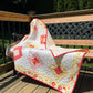 Handmade Baby Girl Quilt or Lap Quilt - Colorful! 40x52 Moda Stitched (OUT OF PRINT)