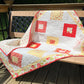 Handmade Baby Girl Quilt or Lap Quilt - Colorful! 40x52 Moda Stitched (OUT OF PRINT)