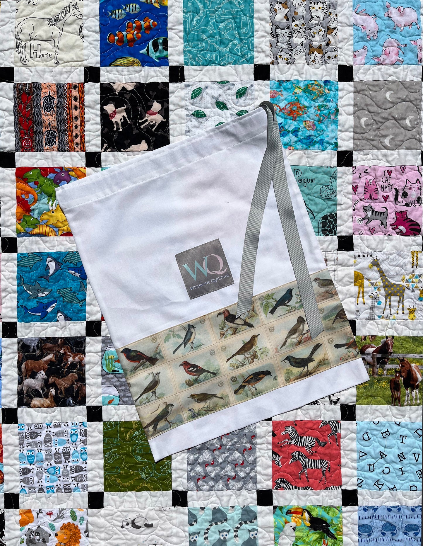 Handmade Horse Storybook Quilt (36.5x43) Custom Order for Kat