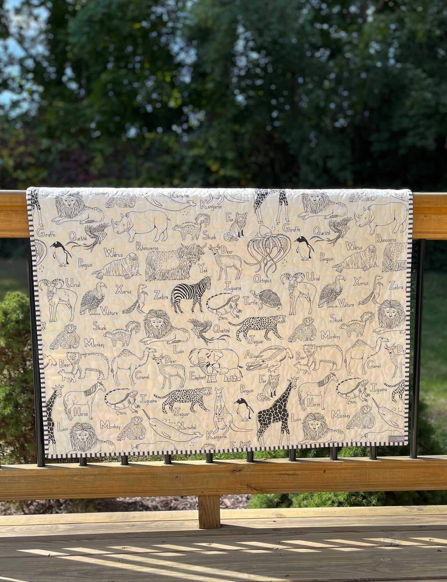 Storybook6 Handmade Baby Quilt - Special Order for Margot (37.75x43.5)
