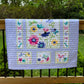 Butterflies and Fireflies, Handmade Baby Girl Quilt, Baby Girl Blanket, Purple Gingham (35x42) Ready to Ship!