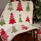 Handmade Christmas Baby Quilt, Heirloom Blanket, Home Decor, Table Topper  (36.5x40.5)