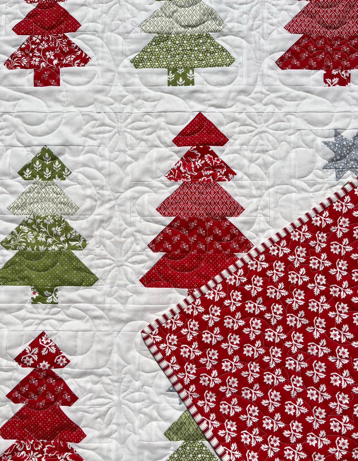 Handmade Christmas Baby Quilt, Heirloom Blanket, Home Decor, Table Topper  (36.5x40.5)