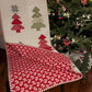 Handmade Christmas Baby Quilt, Heirloom Blanket, Home Decor, Table Topper  (36.5x40.5)