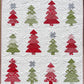 Handmade Baby Quilt - Tis the Season Christmas Heirloom Blanket, Xmas Tree Table Topper, Wall Hanging (36.5x40.5)