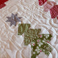 Handmade Baby Quilt - Tis the Season Christmas Heirloom Blanket, Xmas Tree Table Topper, Wall Hanging (36.5x40.5)