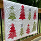 Handmade Baby Quilt - Tis the Season Christmas Heirloom Blanket, Xmas Tree Table Topper, Wall Hanging (36.5x40.5)