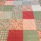 Vintage Vibe:  Handmade Baby Quilt, Patchwork Baby Blanket, Adult Lap Quilt (36.5x45.5) Ready to Ship