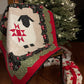 Handmade Christmas Sheep Baby Quilt: Heirloom Blanket (40x40) Lap Quilt, Wall Hanging