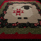 Handmade Christmas Sheep Baby Quilt: Heirloom Blanket (40x40) Lap Quilt, Wall Hanging