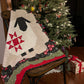 Handmade Christmas Sheep Baby Quilt: Heirloom Blanket (40x40) Lap Quilt, Wall Hanging