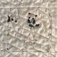 Baby Panda Bears, Stars, Moons:  Handmade Baby Quilt, Baby Blanket - Ready to Ship