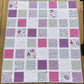 Butterfly Garden:  Purple, Pink, Grey & White Baby Quilt, Baby Blanket, Adult Lap Quilt - Ready to Ship