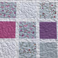 Butterfly Garden:  Purple, Pink, Grey & White Baby Quilt, Baby Blanket, Adult Lap Quilt - Ready to Ship