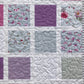 Butterfly Garden:  Purple, Pink, Grey & White Baby Quilt, Baby Blanket, Adult Lap Quilt - Ready to Ship